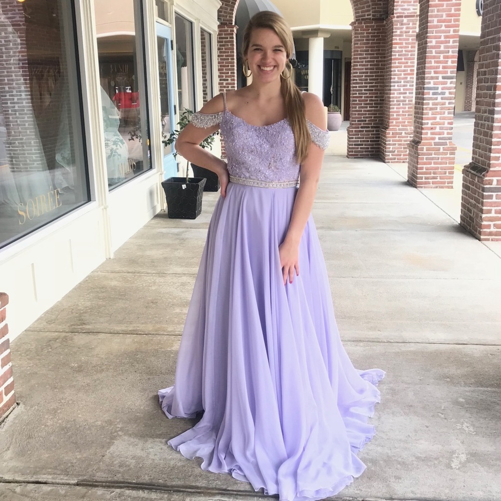 Light purple formal dress